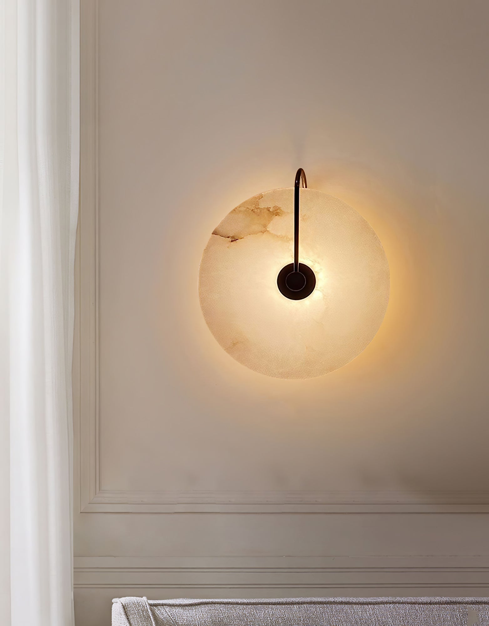 Alabaster LED Wandlampe