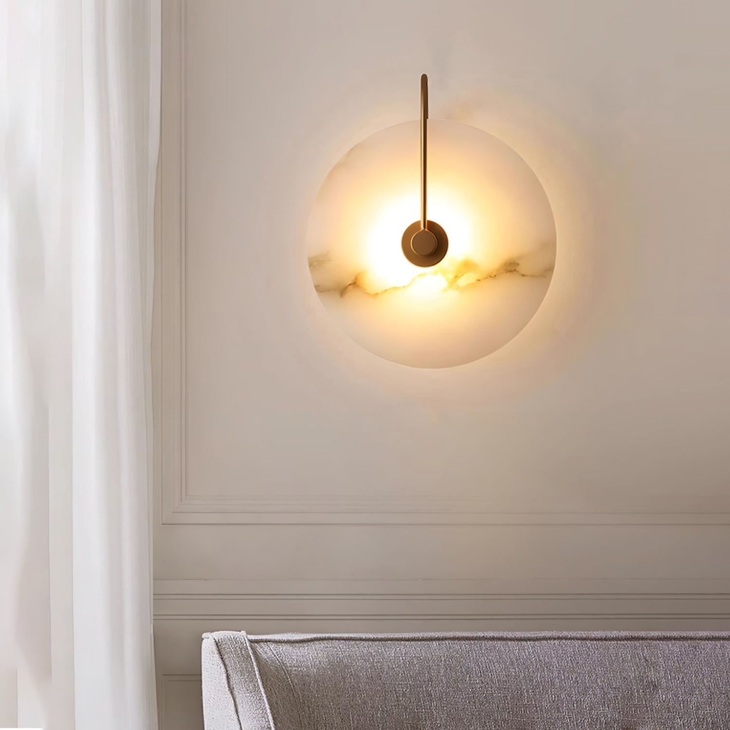 Alabaster LED Wandlampe