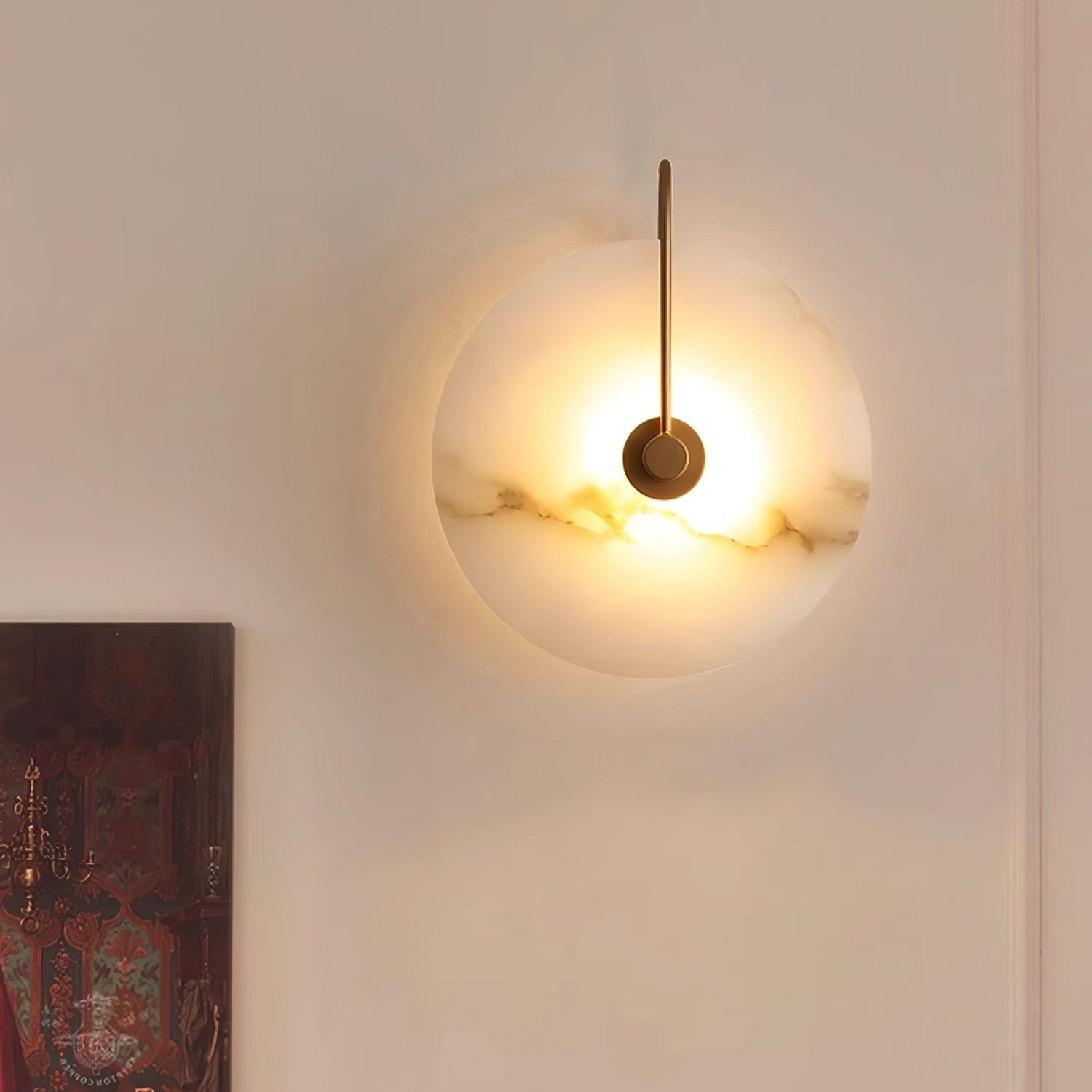 Alabaster LED Wandlampe