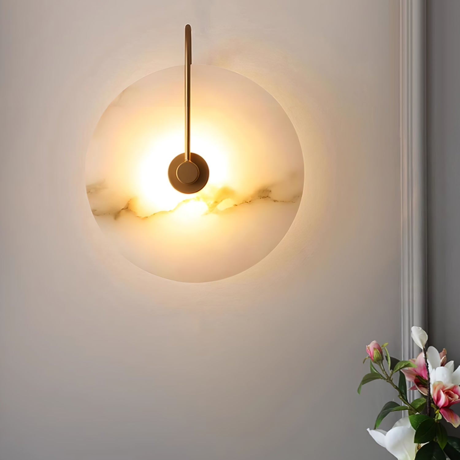 Alabaster LED Wandlampe