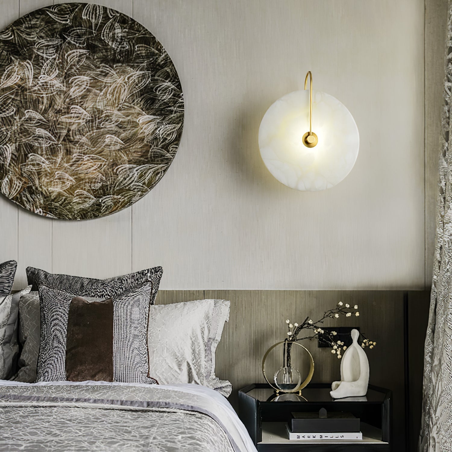 Alabaster LED Wandlampe