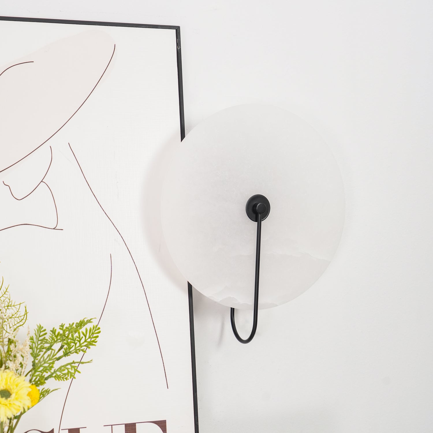 Alabaster LED Wandlampe