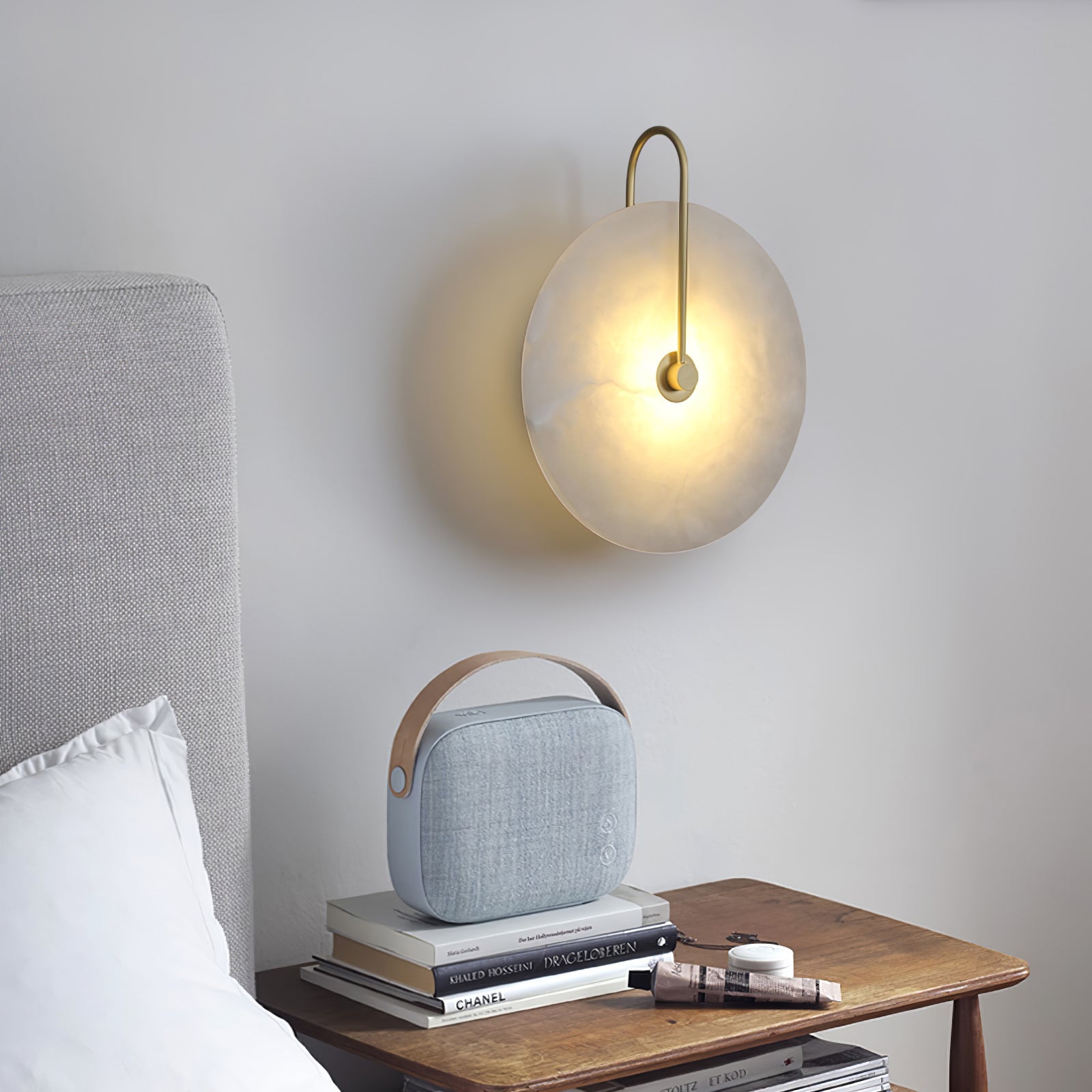 Alabaster LED Wandlampe