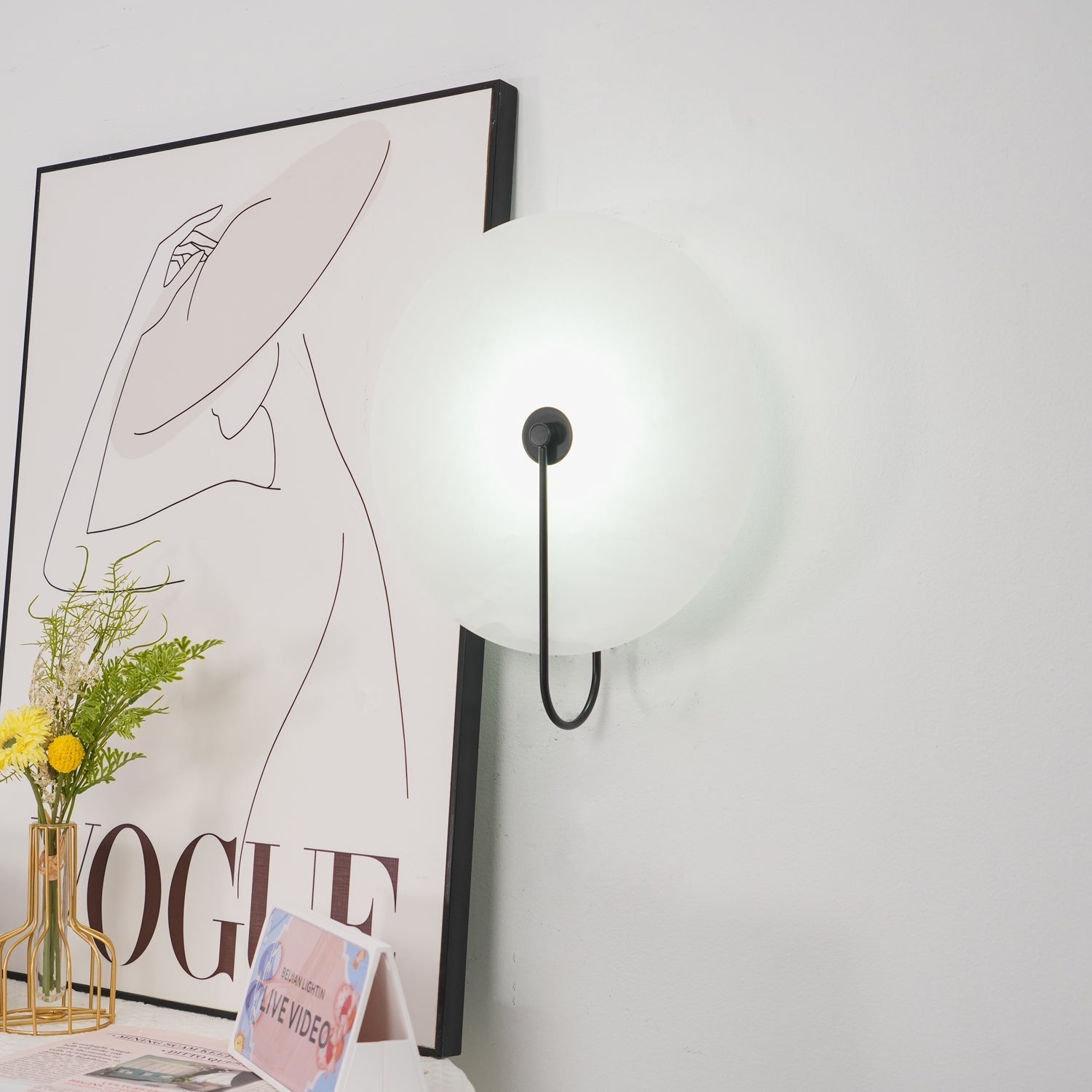 Alabaster LED Wandlampe
