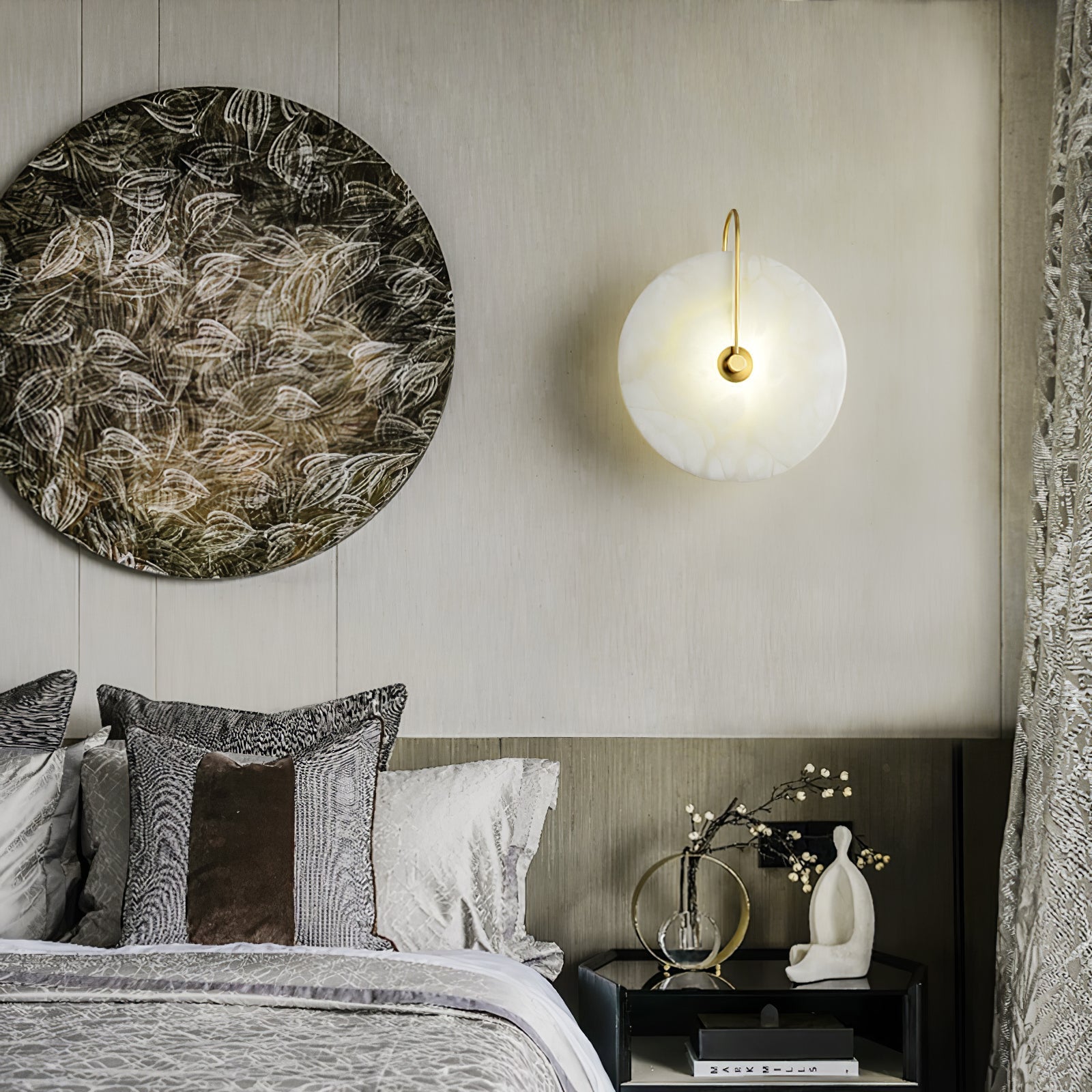 Alabaster LED Wandlampe