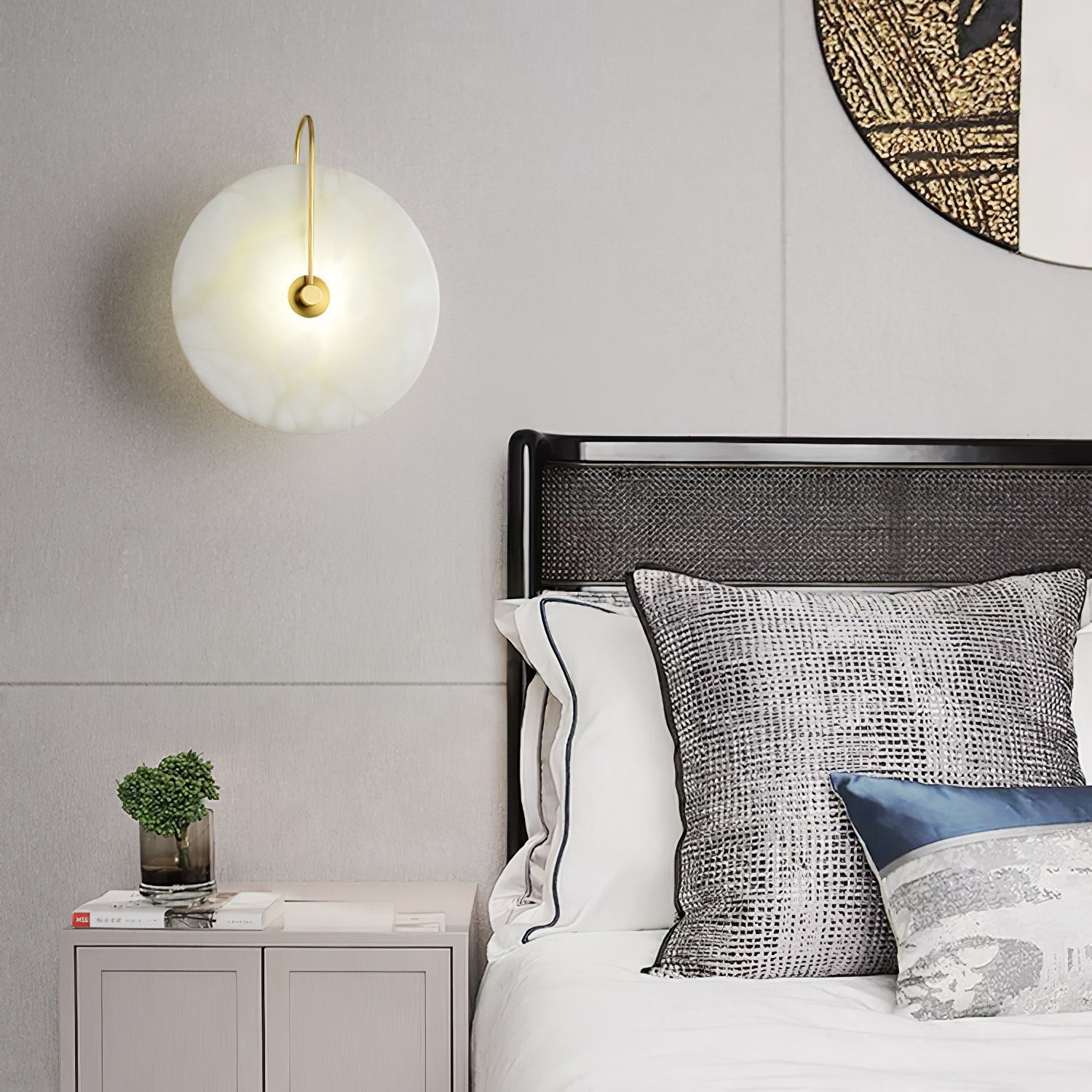 Alabaster LED Wandlampe