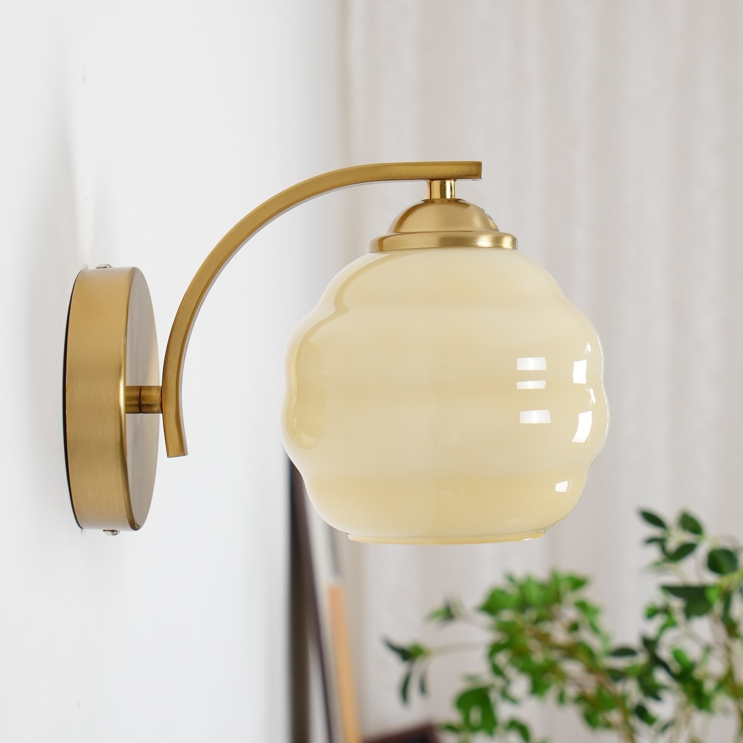 Vintage Art Deco Wandlampe