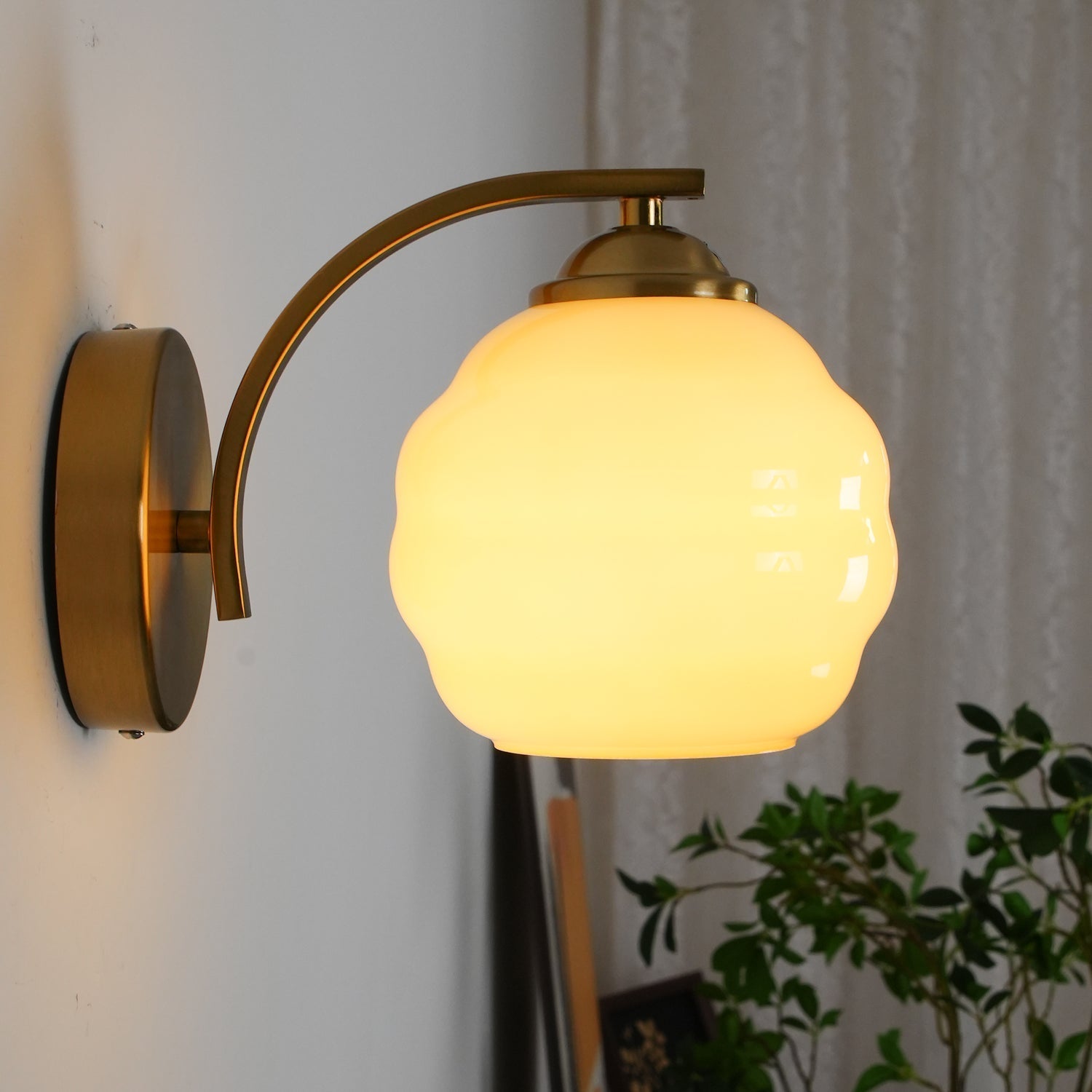 Vintage Art Deco Wandlampe