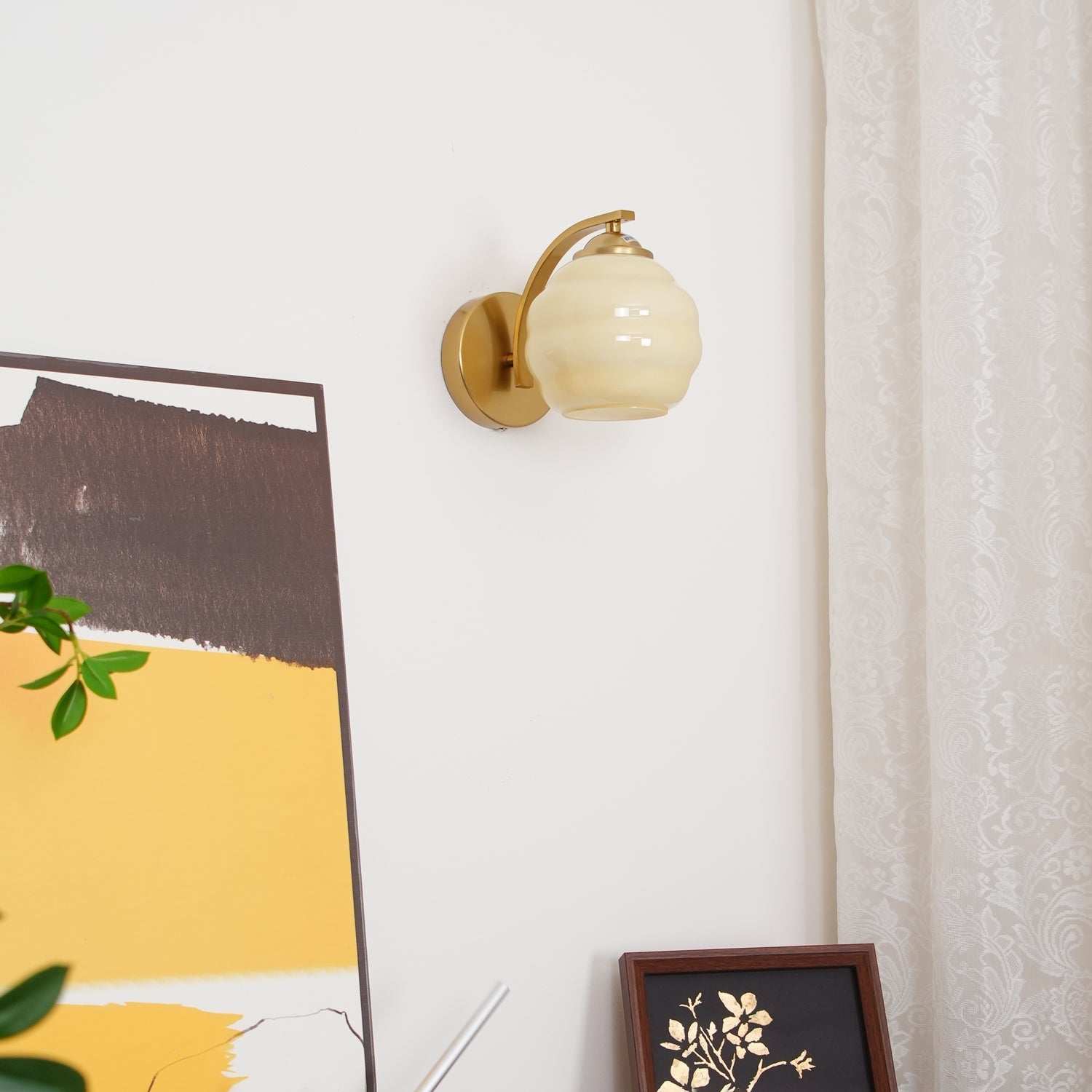 Vintage Art Deco Wandlampe