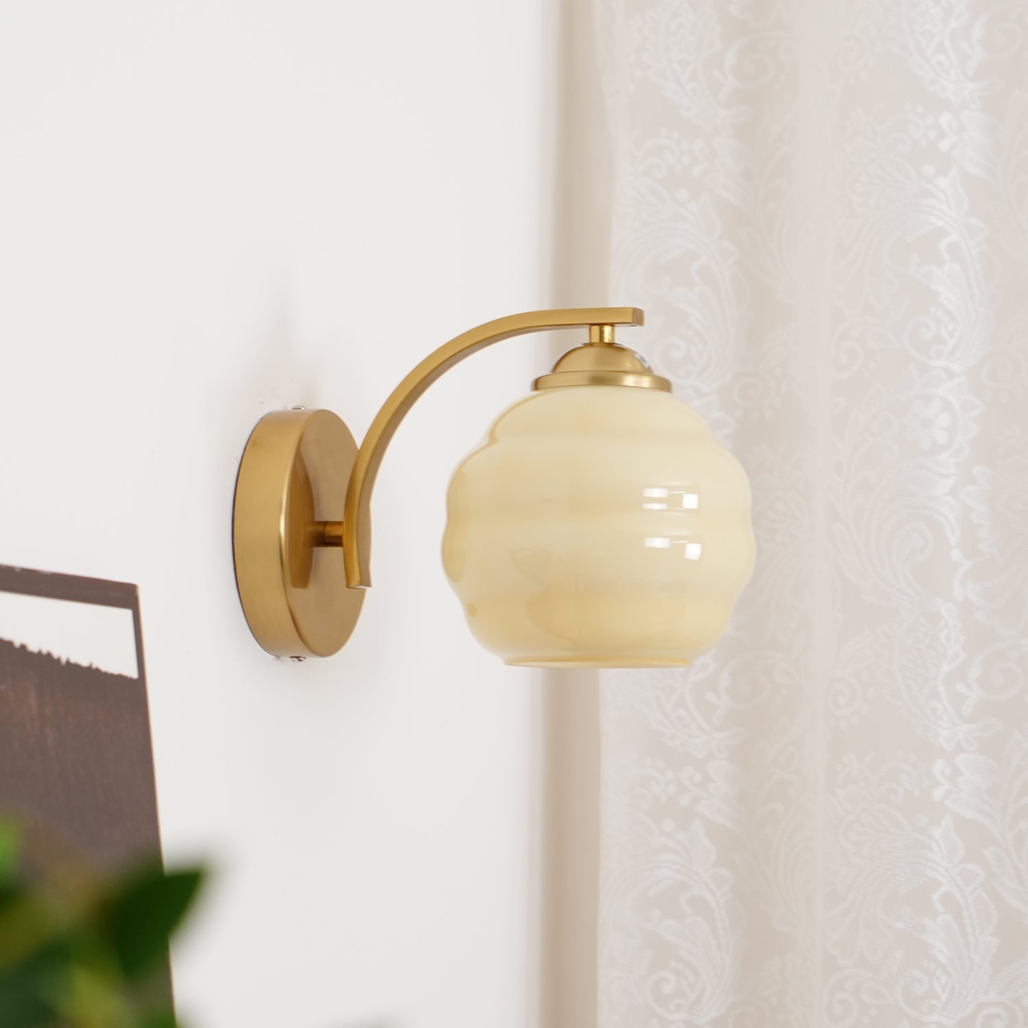 Vintage Art Deco Wandlampe