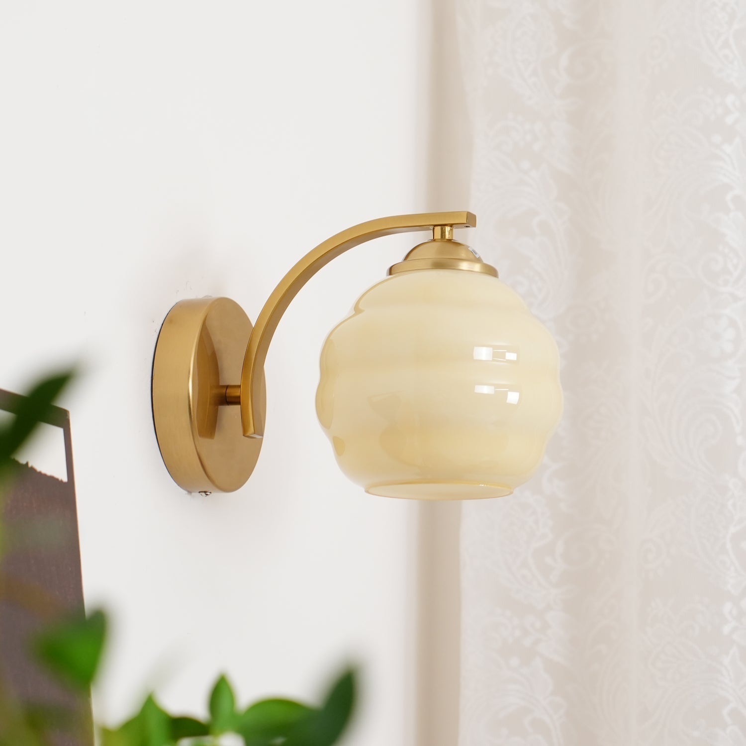 Vintage Art Deco Wandlampe
