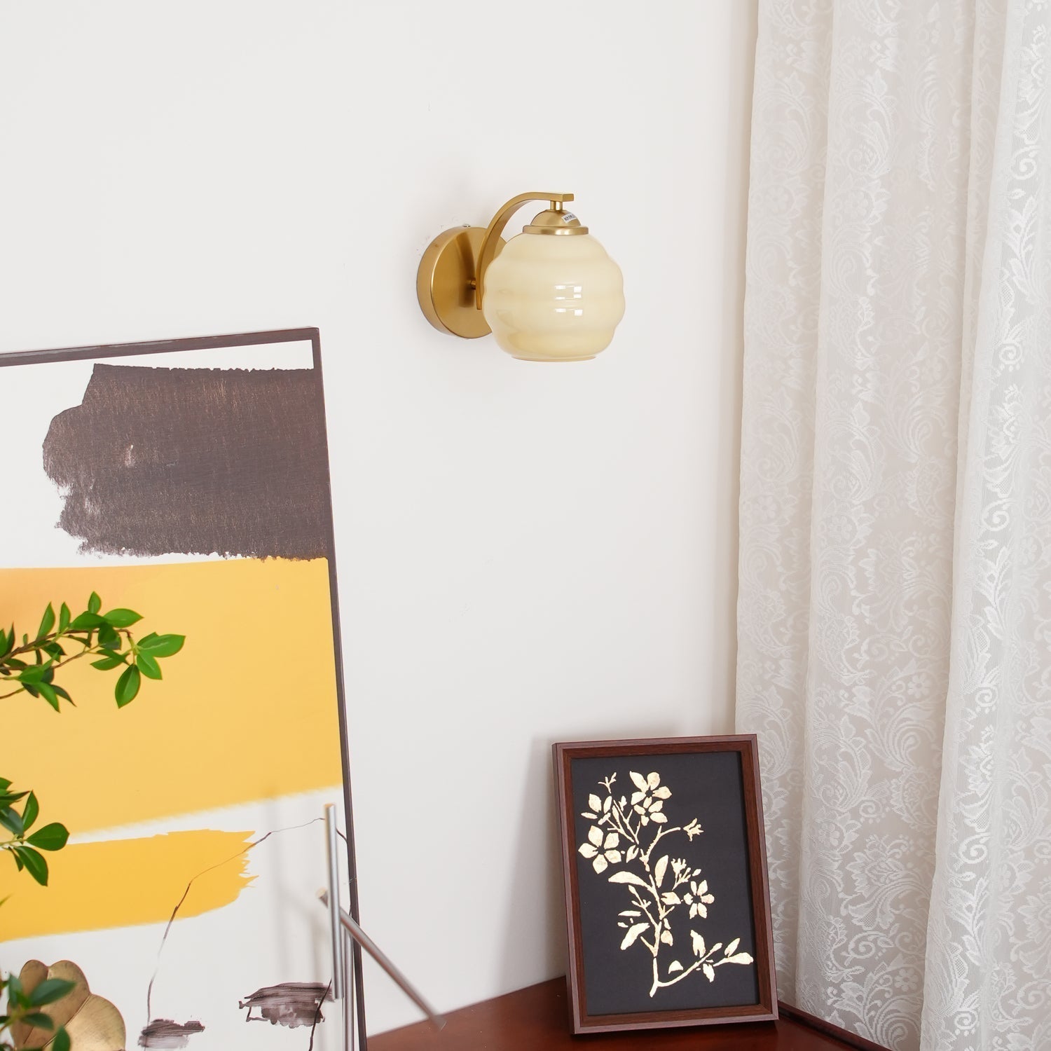 Vintage Art Deco Wandlampe