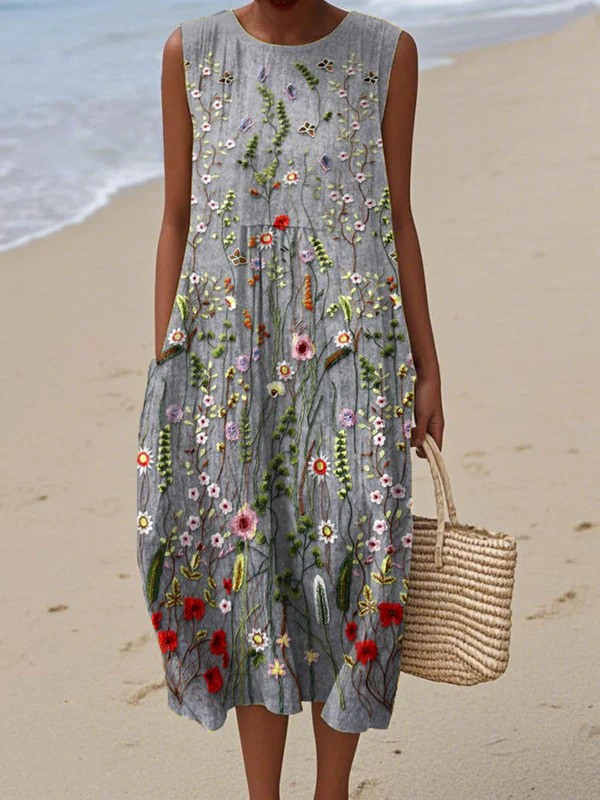 Aria - Alltags Midi Kleid