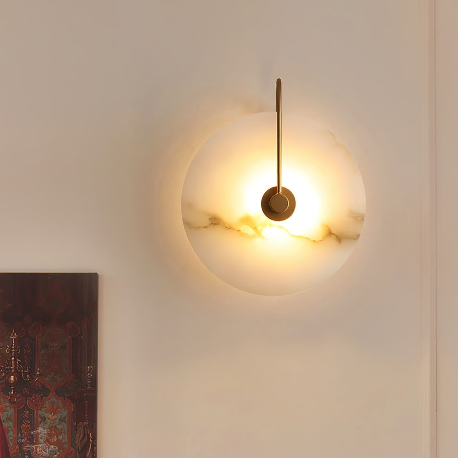 Alabaster LED Wandlampe