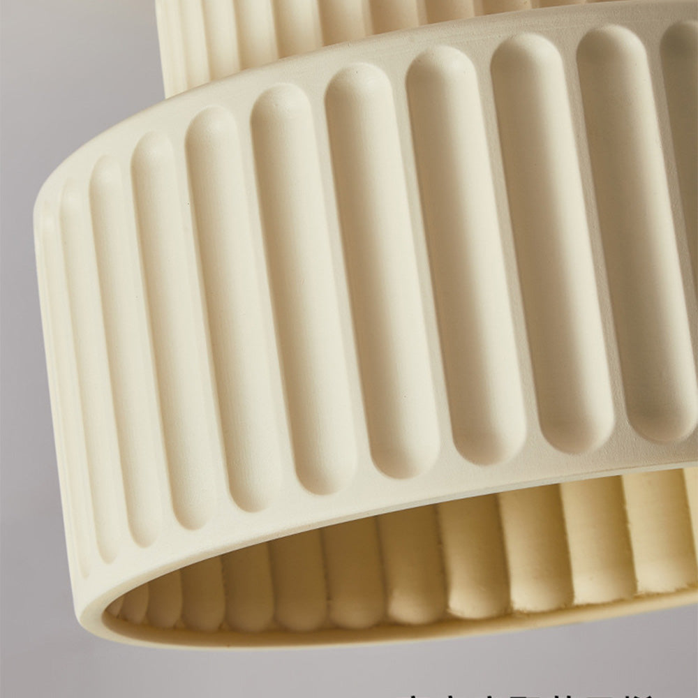 Vintage Creme Trommel Deckenleuchte