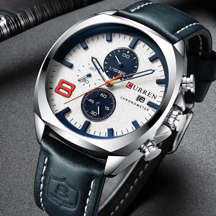 Waterproof Chronograph Sports Watch with Military Design
