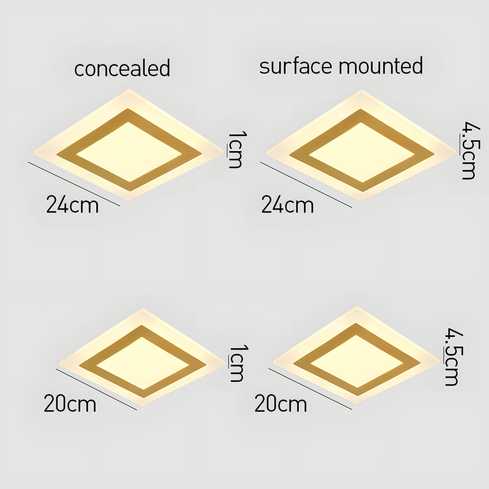 Schlichte Acryl Wohnzimmer Deckenleuchte