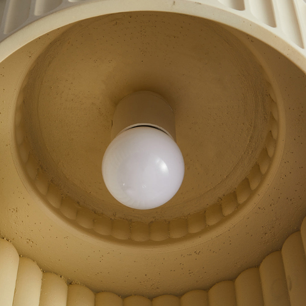 Vintage Creme Trommel Deckenleuchte