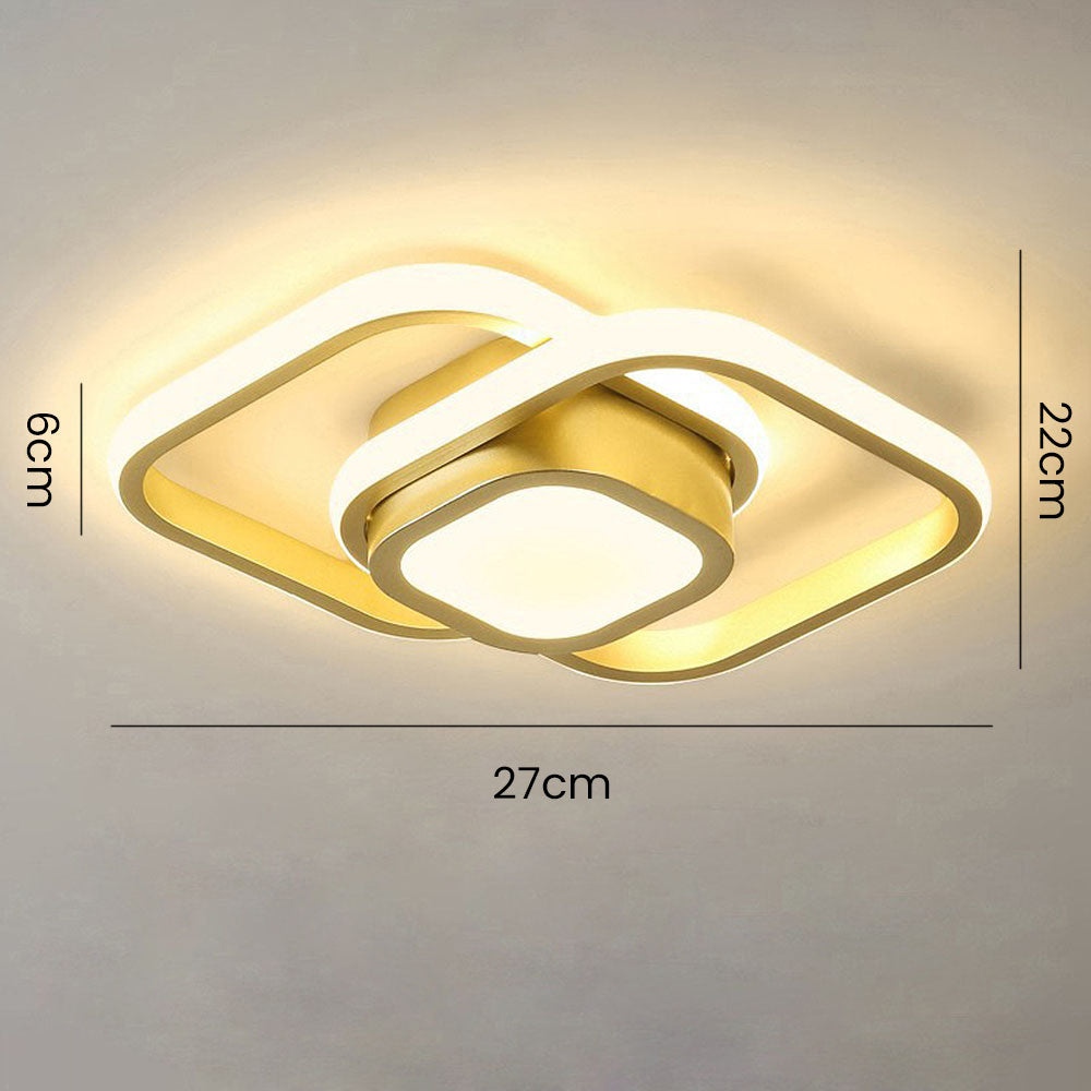 Minimalistische Doppelring Deckenleuchten