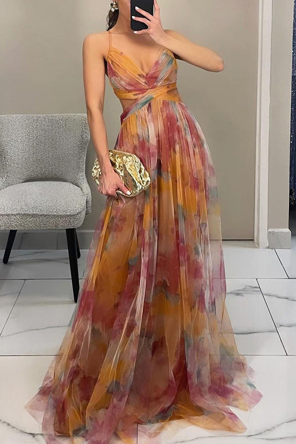 Carola™ - Enchanting Maxi Dress with Floral Print