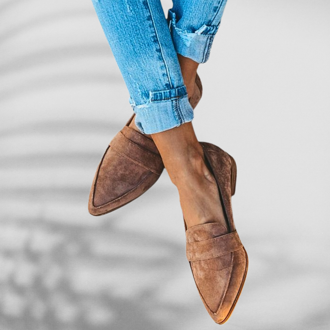MALINA™ | Suede Loafers with Pointed Shape