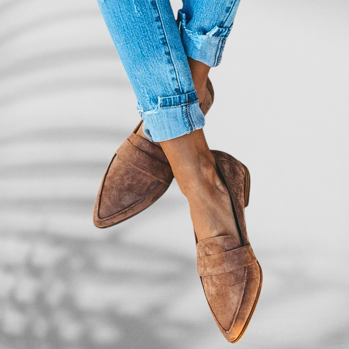 MALINA™ | Suede Loafers with Pointed Shape