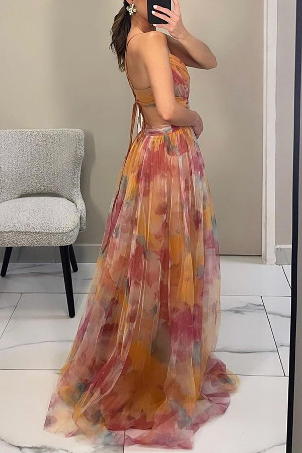 Carola™ - Enchanting Maxi Dress with Floral Print
