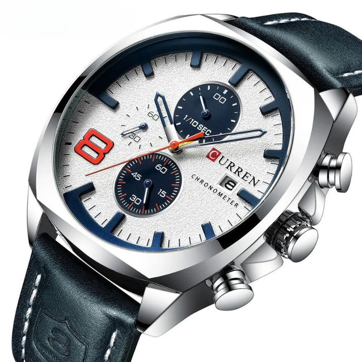 Waterproof Chronograph Sports Watch with Military Design