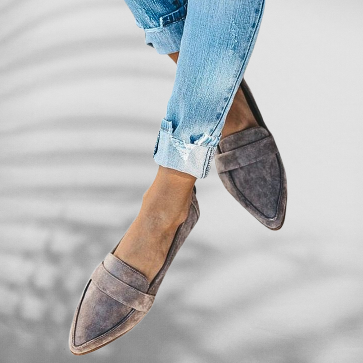 MALINA™ | Suede Loafers with Pointed Shape