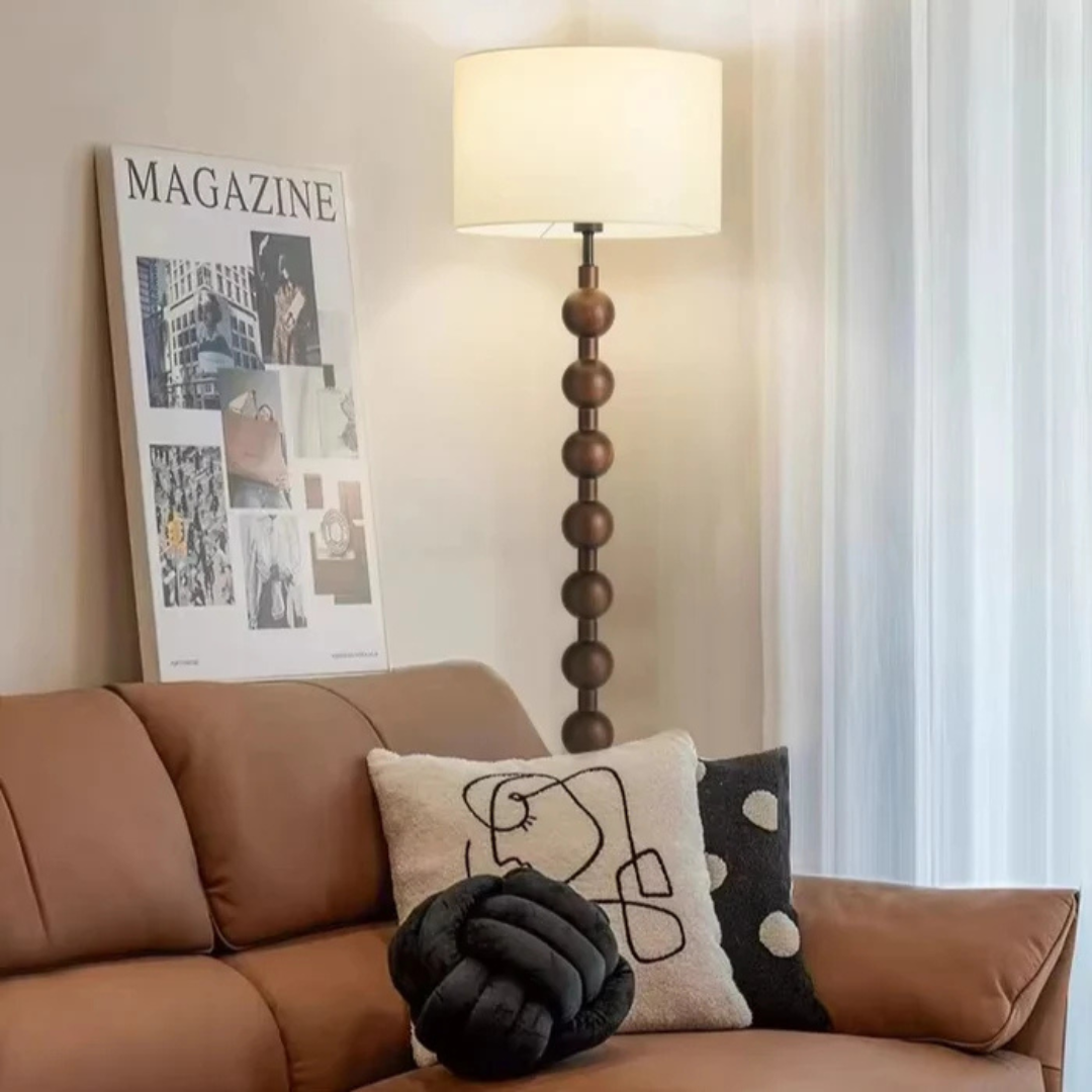 Nysa - Wohnzimmer Holz-Stehlampe