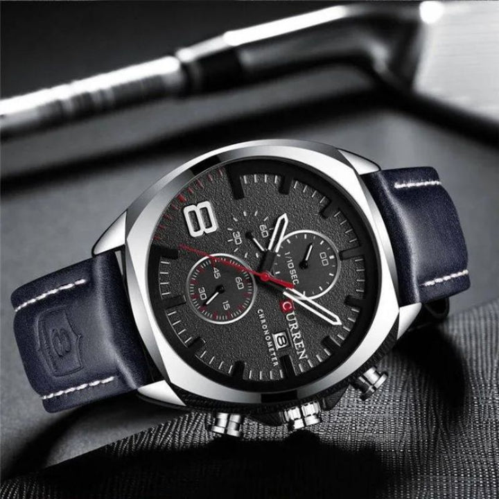 Waterproof Chronograph Sports Watch with Military Design