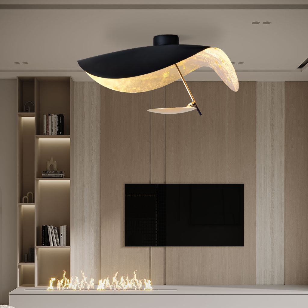 Künstlerische Chazelle Blatt Pendelleuchte