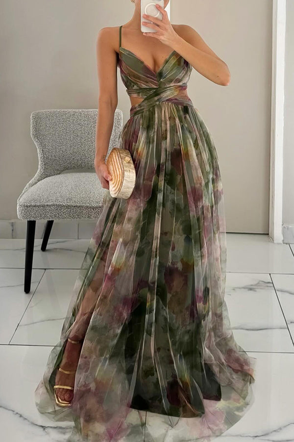Carola™ - Enchanting Maxi Dress with Floral Print