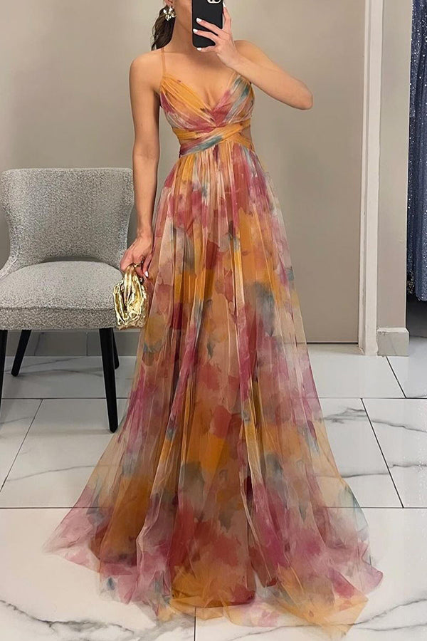 Carola™ - Enchanting Maxi Dress with Floral Print