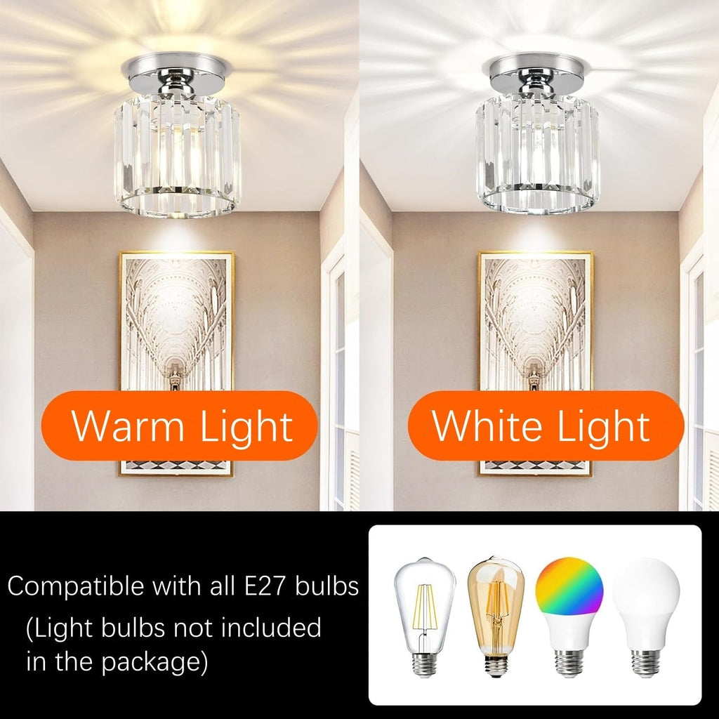 Schwarz Kristall Pendelleuchte