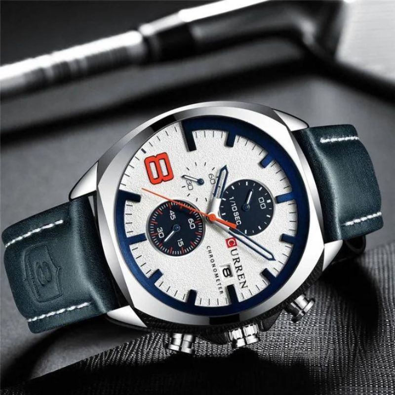 Waterproof Chronograph Sports Watch with Military Design