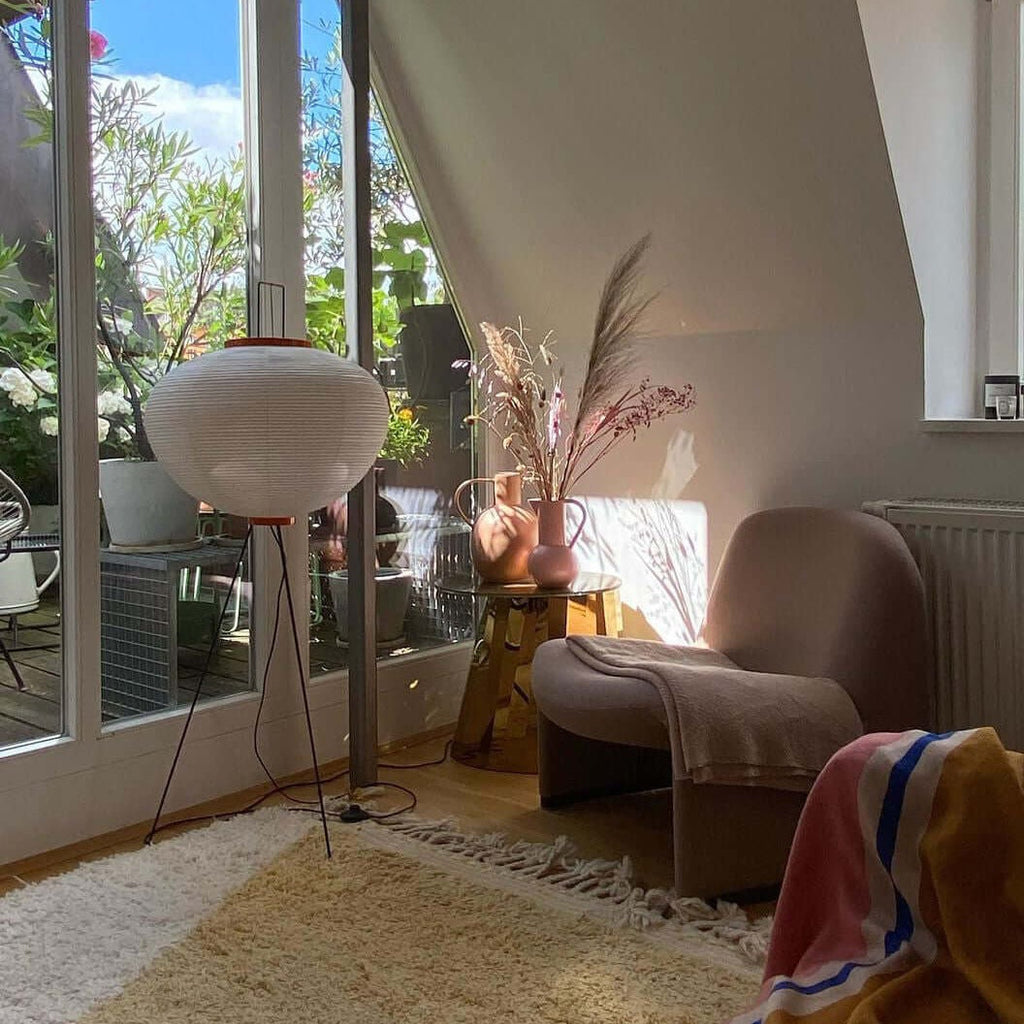 Reispapier Stehlampe