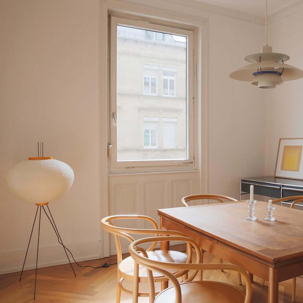 Reispapier Stehlampe