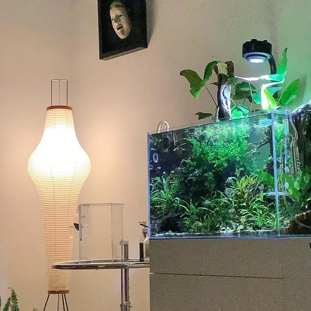 Zarte Reispapier Stehlampe