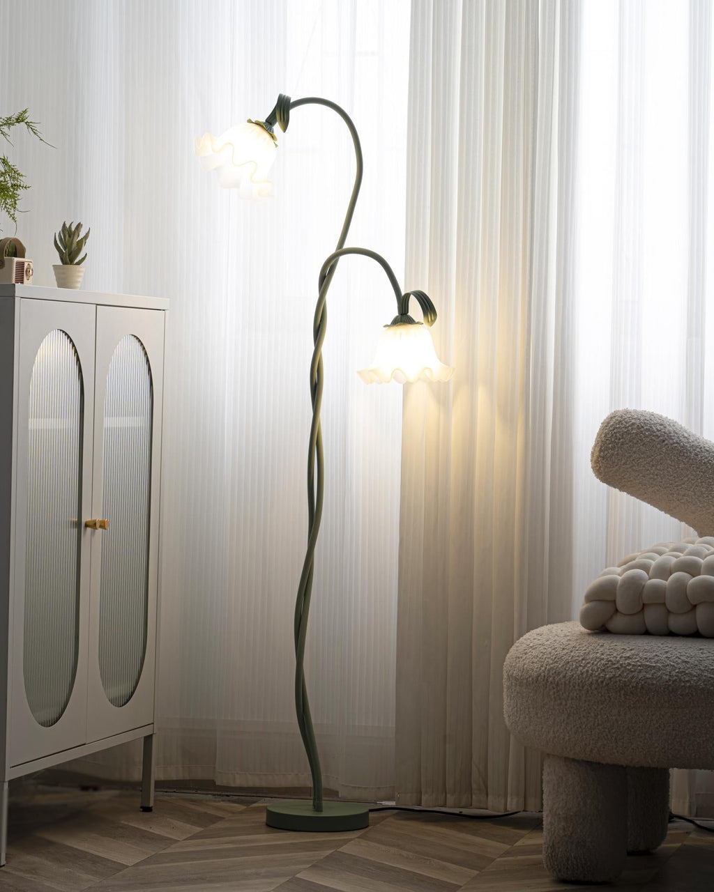 Zeitlose Calla Blumen Wohnzimmerlampe