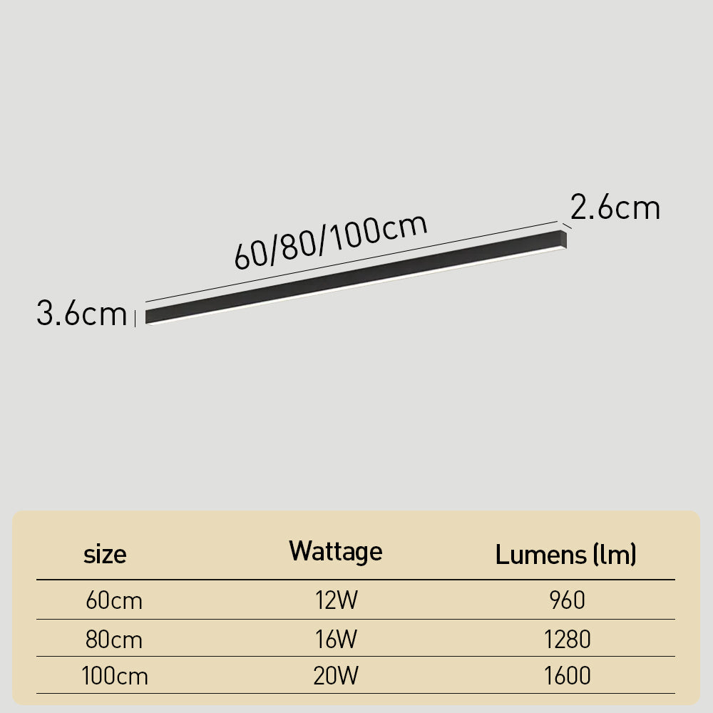 Moderne Langstreifen Wohnzimmer Deckenleuchte