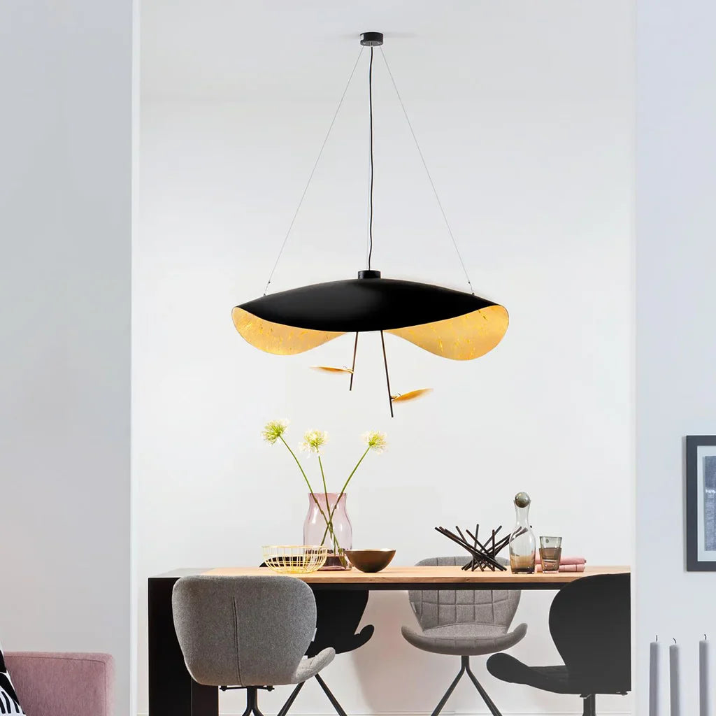 Künstlerische Chazelle Blatt Pendelleuchte