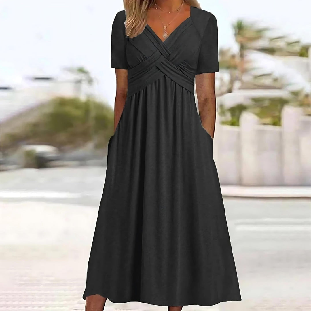 Carmen™ | Midi Dress with Belly Coverage
