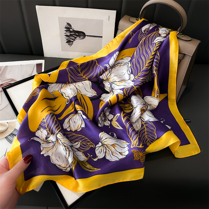 Viola Foulard (100% Silk - 68cm)