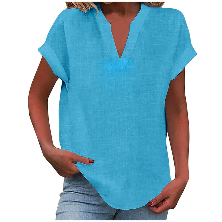 Xavina – Entspannte V-Ausschnitt Bluse