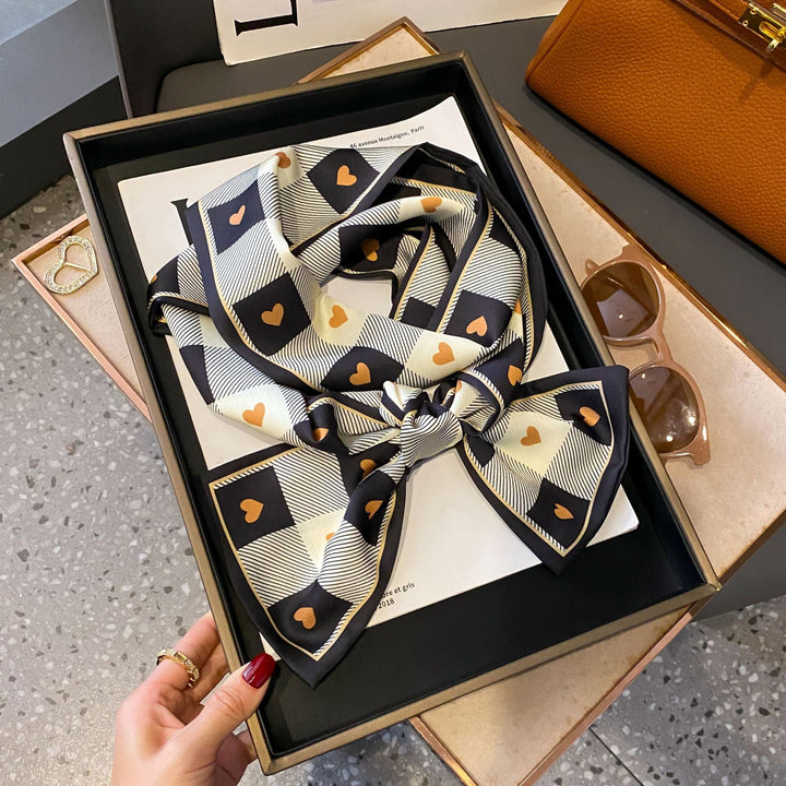 Cuore Foulard Long (100% Silk - 150x15cm)