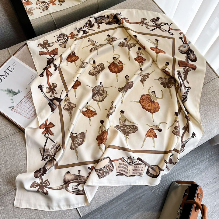 Ballerina Foulard (90cm - 100% Silk)