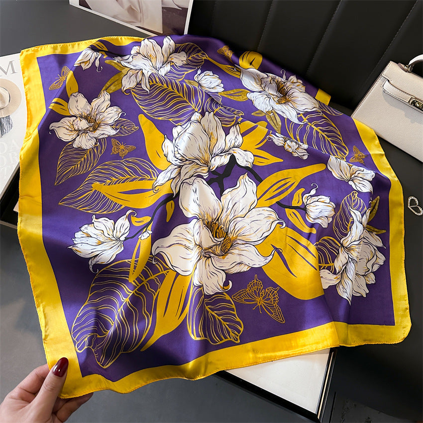 Viola Foulard (100% Silk - 68cm)
