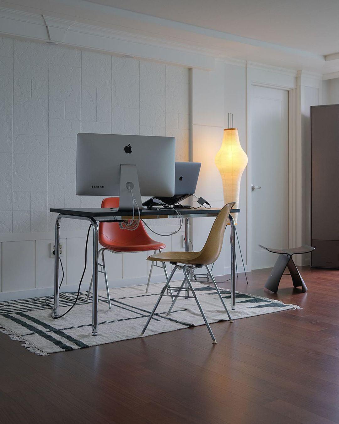 Zarte Reispapier Stehlampe