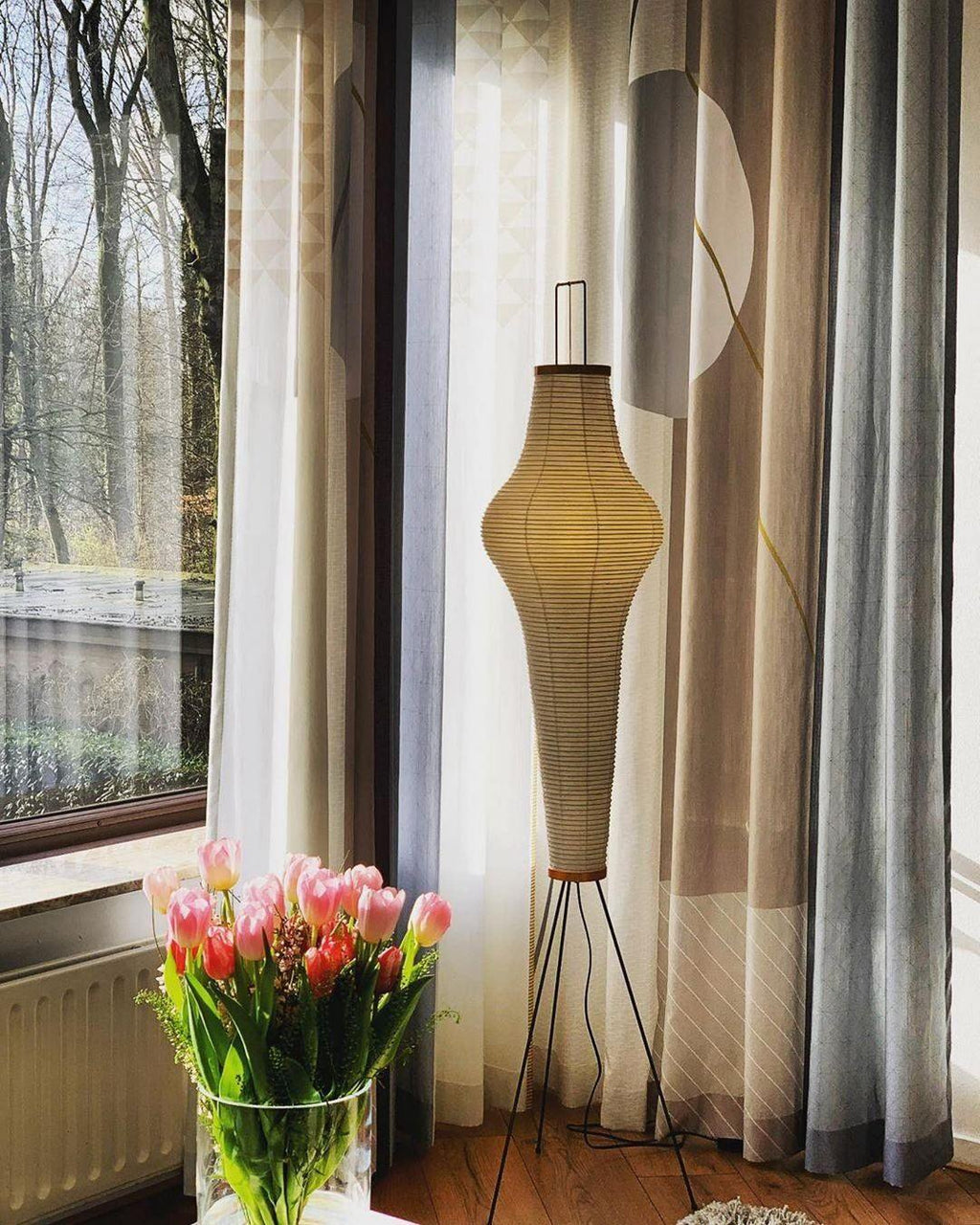 Reispapier Stehlampe